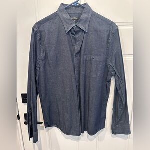 Express Men's Casual Denim Blue Shirt